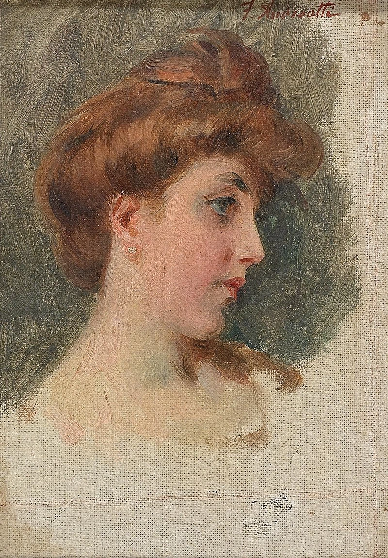 Ritratto di profilo di una signora